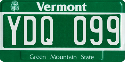 VT license plate YDQ099