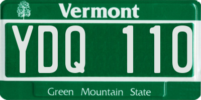 VT license plate YDQ110