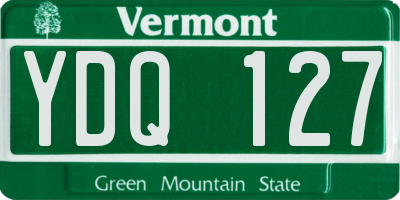 VT license plate YDQ127