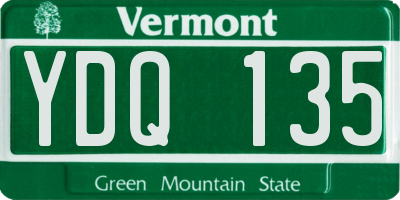 VT license plate YDQ135