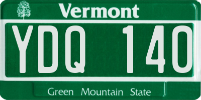 VT license plate YDQ140