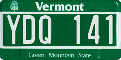 VT license plate YDQ141
