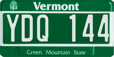 VT license plate YDQ144
