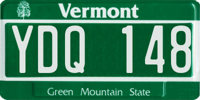 VT license plate YDQ148