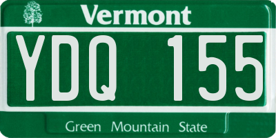 VT license plate YDQ155