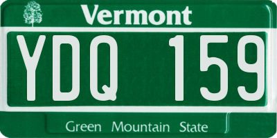 VT license plate YDQ159