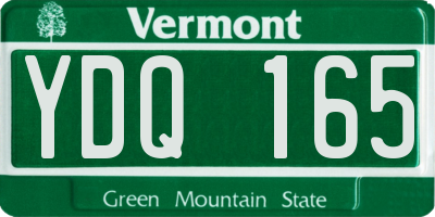 VT license plate YDQ165