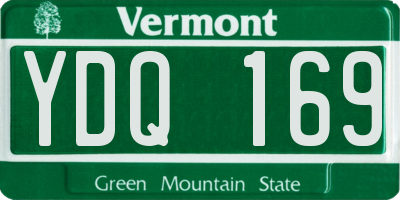 VT license plate YDQ169