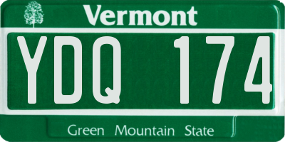 VT license plate YDQ174