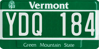 VT license plate YDQ184