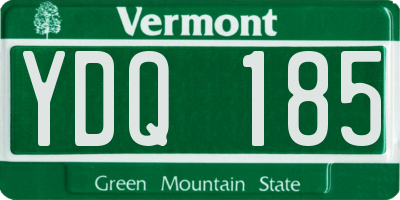 VT license plate YDQ185