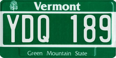 VT license plate YDQ189