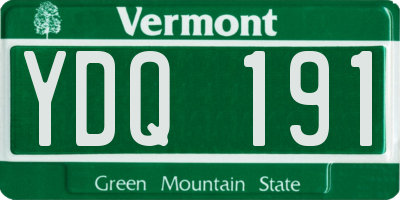 VT license plate YDQ191