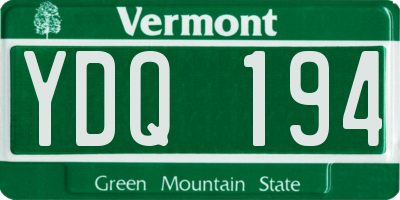 VT license plate YDQ194