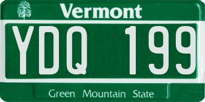 VT license plate YDQ199