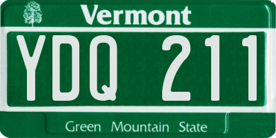 VT license plate YDQ211