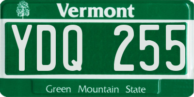 VT license plate YDQ255