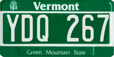 VT license plate YDQ267