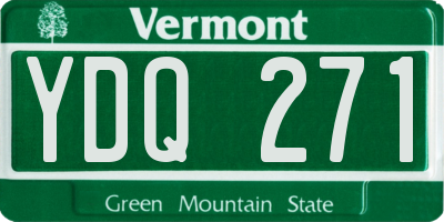 VT license plate YDQ271