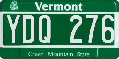 VT license plate YDQ276