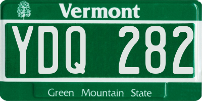 VT license plate YDQ282