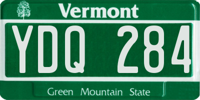 VT license plate YDQ284