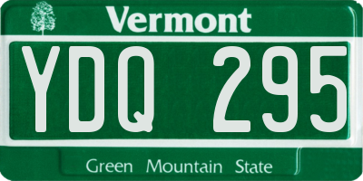 VT license plate YDQ295