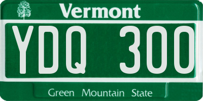 VT license plate YDQ300