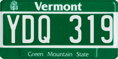 VT license plate YDQ319