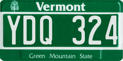 VT license plate YDQ324
