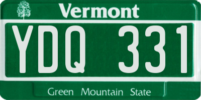 VT license plate YDQ331