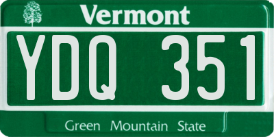 VT license plate YDQ351
