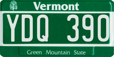 VT license plate YDQ390
