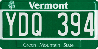 VT license plate YDQ394