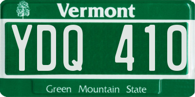 VT license plate YDQ410