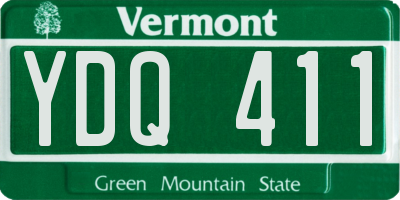 VT license plate YDQ411
