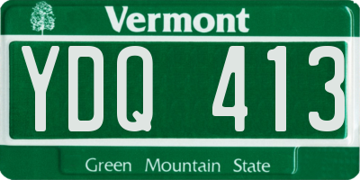 VT license plate YDQ413