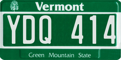 VT license plate YDQ414