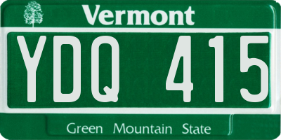 VT license plate YDQ415