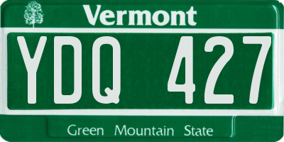 VT license plate YDQ427