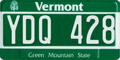 VT license plate YDQ428
