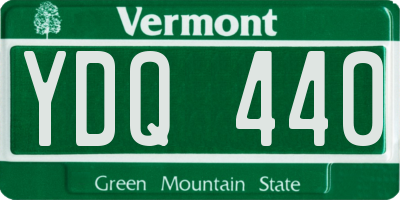VT license plate YDQ440