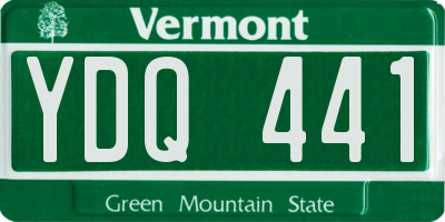VT license plate YDQ441