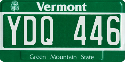 VT license plate YDQ446