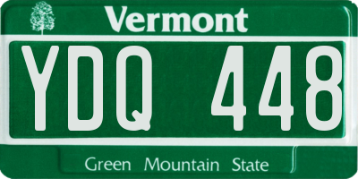VT license plate YDQ448