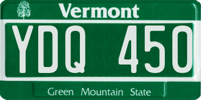 VT license plate YDQ450