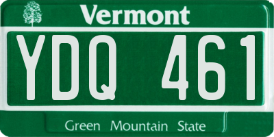 VT license plate YDQ461