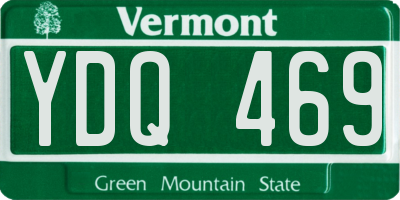 VT license plate YDQ469