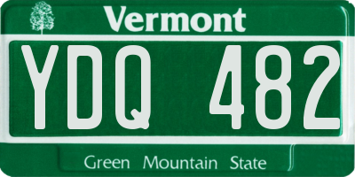 VT license plate YDQ482
