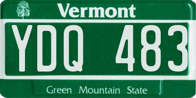 VT license plate YDQ483
